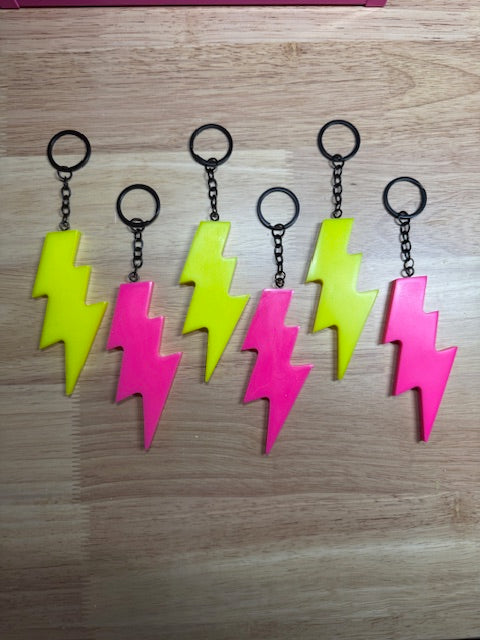 Lightening Bolt Keychain